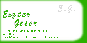 eszter geier business card